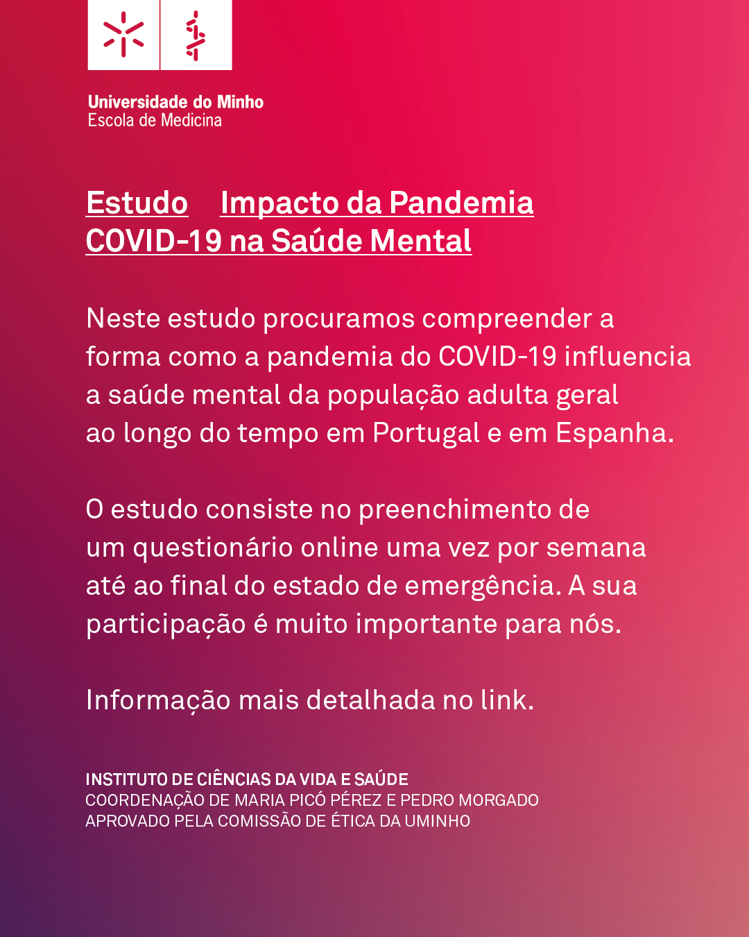 Promover a saúde mental durante a pandemia – uma plataforma digital para monitorização e intervenção