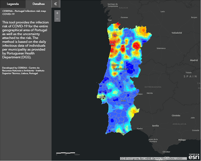 Daily Infection Risk Maps COVID-19 – Portugal